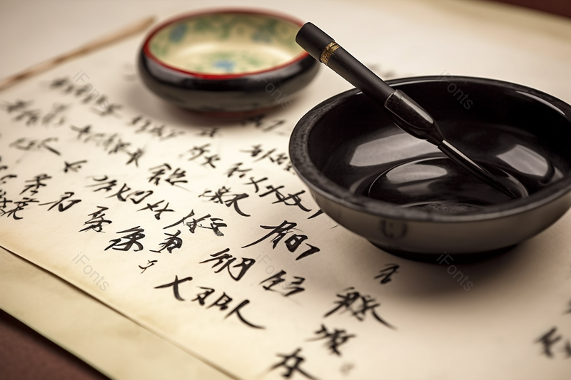 水墨书法传统艺术茶道中国风高清特写摄影图,高清,摄影图,摄影图片,图片大全,摄影图免费下载